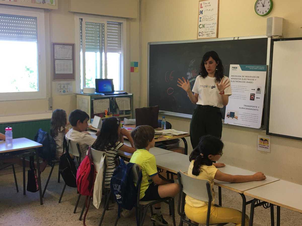 FECE, Inspiring Girls y ACCIONA enseñan a niños de San Sebastián de los Reyes a cuidar el medioambiente