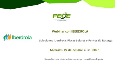 Webinar con Iberdrola- Soluciones Iberdrola: Placas Solares y Puntos de Recarga