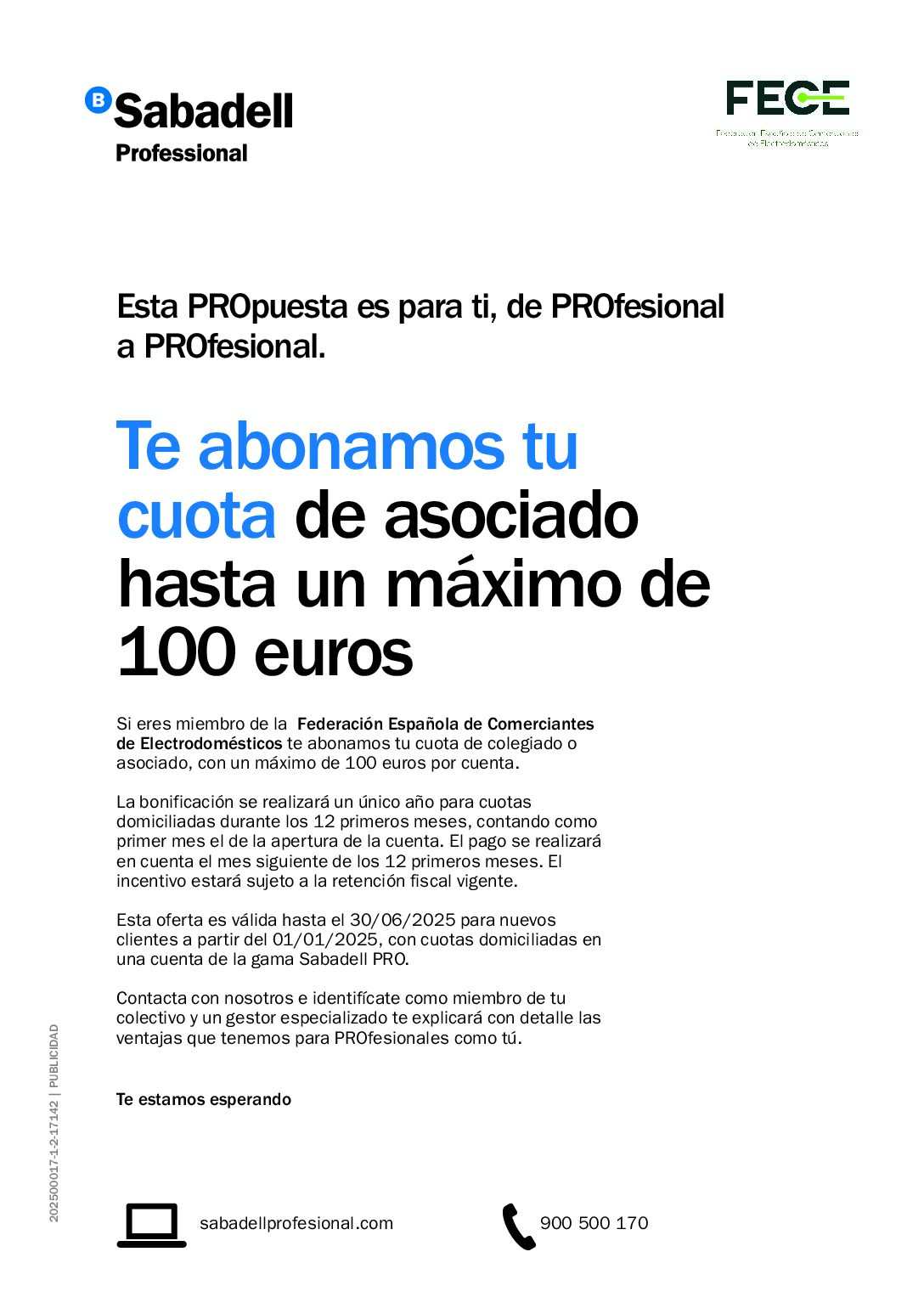 FECE renueva el acuerdo de colaboración con Sabadell Professional para potenciar el negocio de sus más de 5.000 comercios