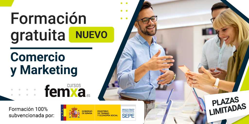 ¡La formación no se detiene! Este 2025, el Ministerio de Trabajo y Economía Social subvenciona una nueva convocatoria de cursos gratuitos dirigidos al sector comercio, con propuestas formativas renovadas y pensadas para afrontar los retos actuales del mercado. Una oportunidad perfecta para seguir creciendo profesionalmente, actualizando conocimientos o explorando nuevas áreas, todo ello sin ningún coste.